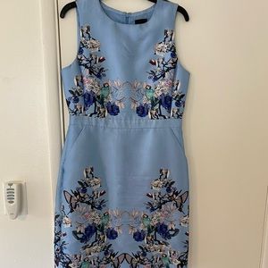 J Crew Blue Mid Length Dress